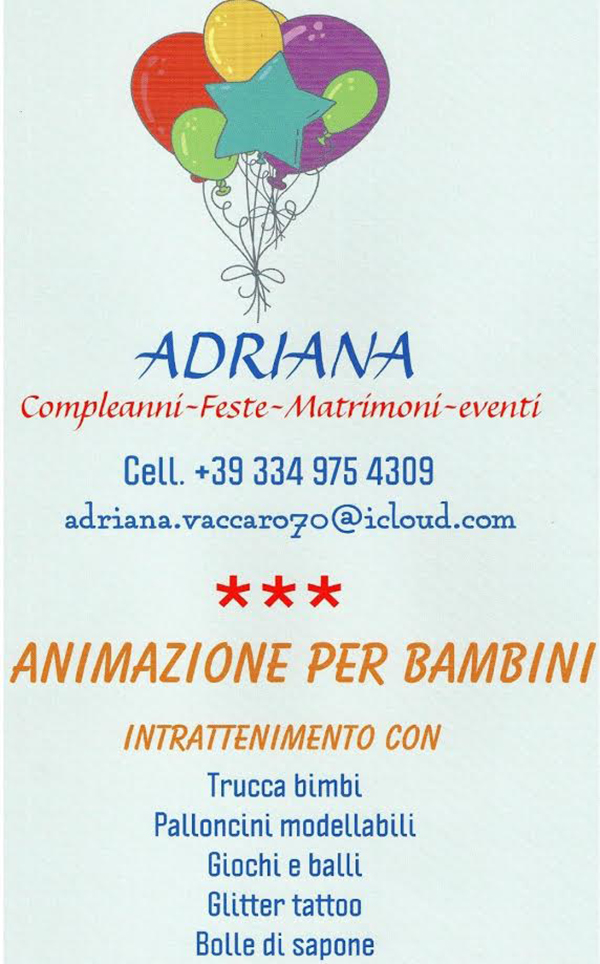 Adriana animazione per bambini